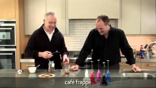 How to make a frappé coffee using an aerolatte milk frother [upl. by Nayrda78]