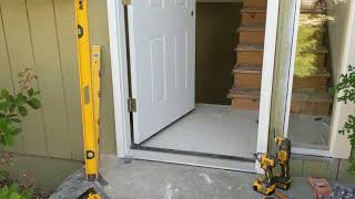 Jeld Wen Front Door Installation  Really crappy products and craftsmanship PART 1 [upl. by Bobine477]