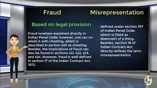 What is Difference Between Fraud amp Misrepresentation [upl. by Aeduj277]