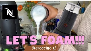 How To Foam Milk With Aeroccino 3 Make Coffee With Foam Tips amp Tricks  Easy Foamed Latte Recipe [upl. by Tews]