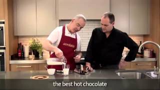 How to make a hot chocolate using an aerolatte milk frother [upl. by Eciuqram]